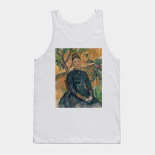 Madame Cezanne (Hortense Fiquet, 1850-1922) in the Conservatory by Paul Cezanne Tank Top